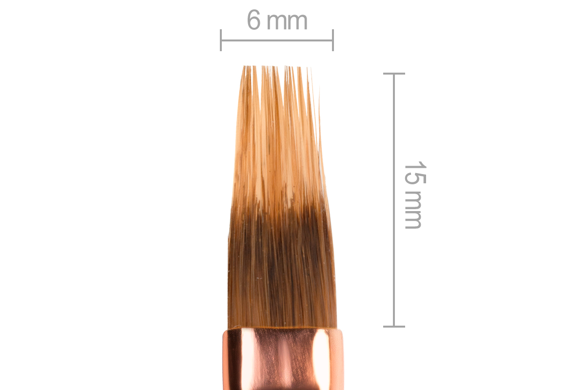 Jolifin White Pearl Gel Brush - ombre