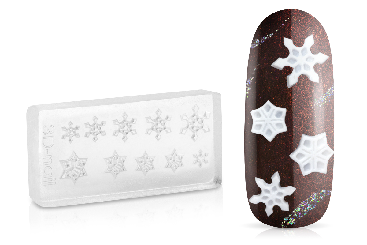 Jolifin 3D-Form - snowflake