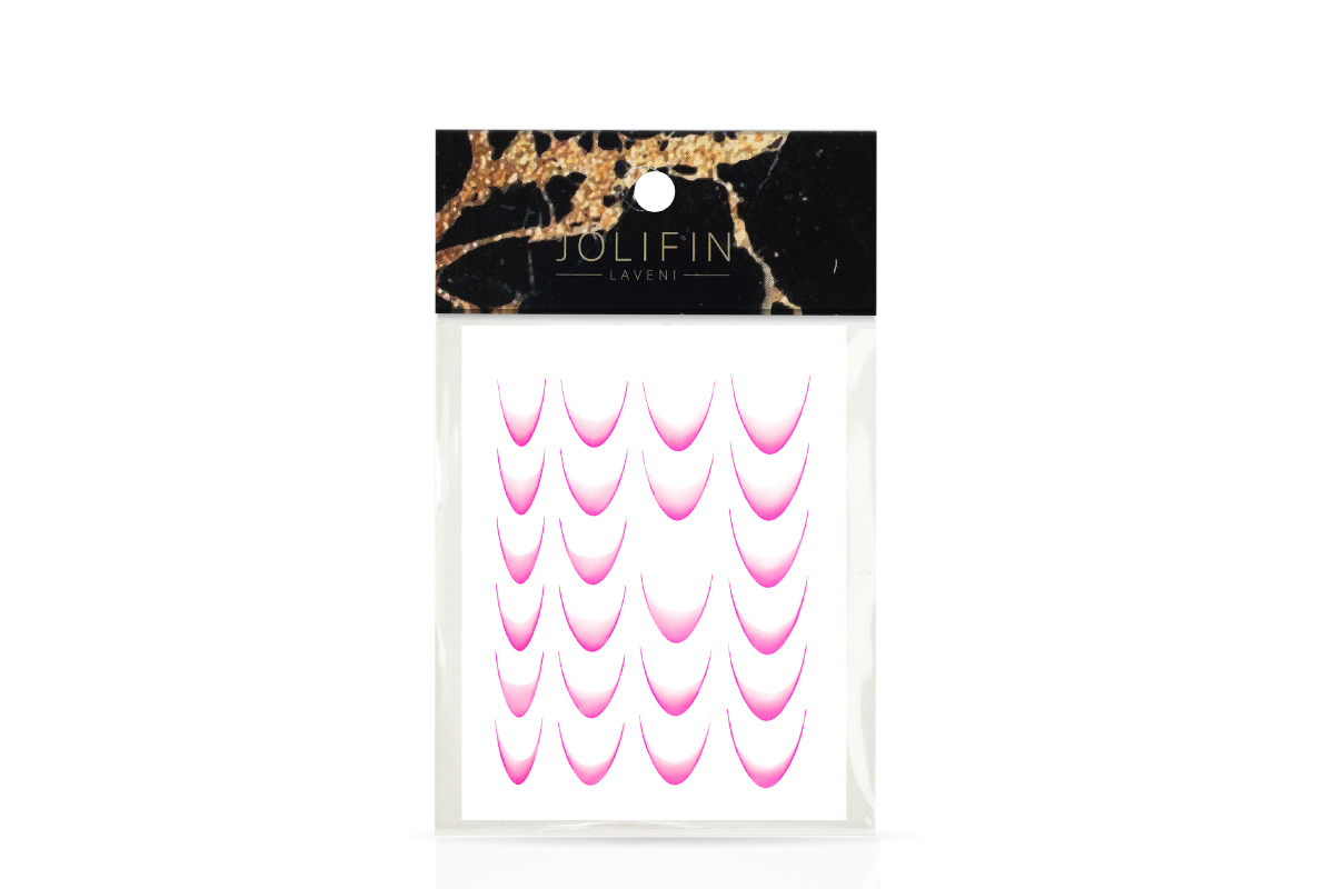 Jolifin LAVENI XL Sticker - Ombre French II pink