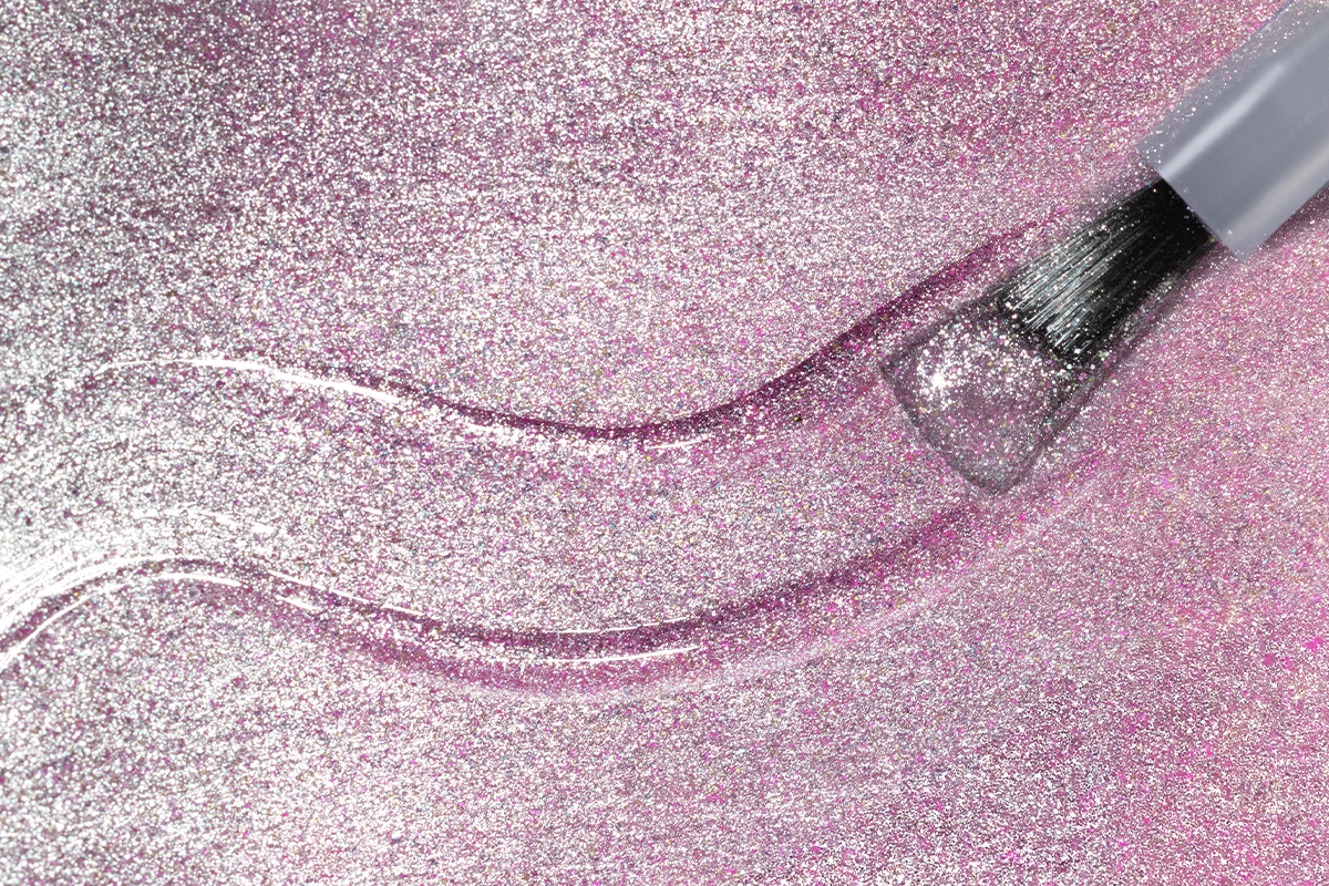 Jolifin LAVENI Shellac - Cat-Eye super shine pastel pink 10ml
