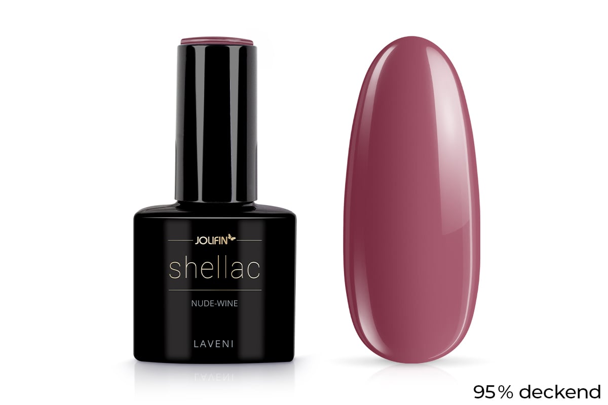 Jolifin LAVENI Shellac - nude-wine 10ml