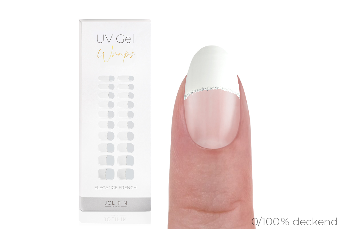 Jolifin LAVENI UV Gel Wraps - elegance French