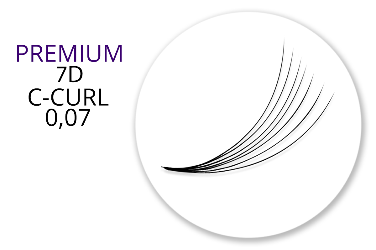 Premium MixBox - 7D Eyelash Fan C-Curl 0.07
