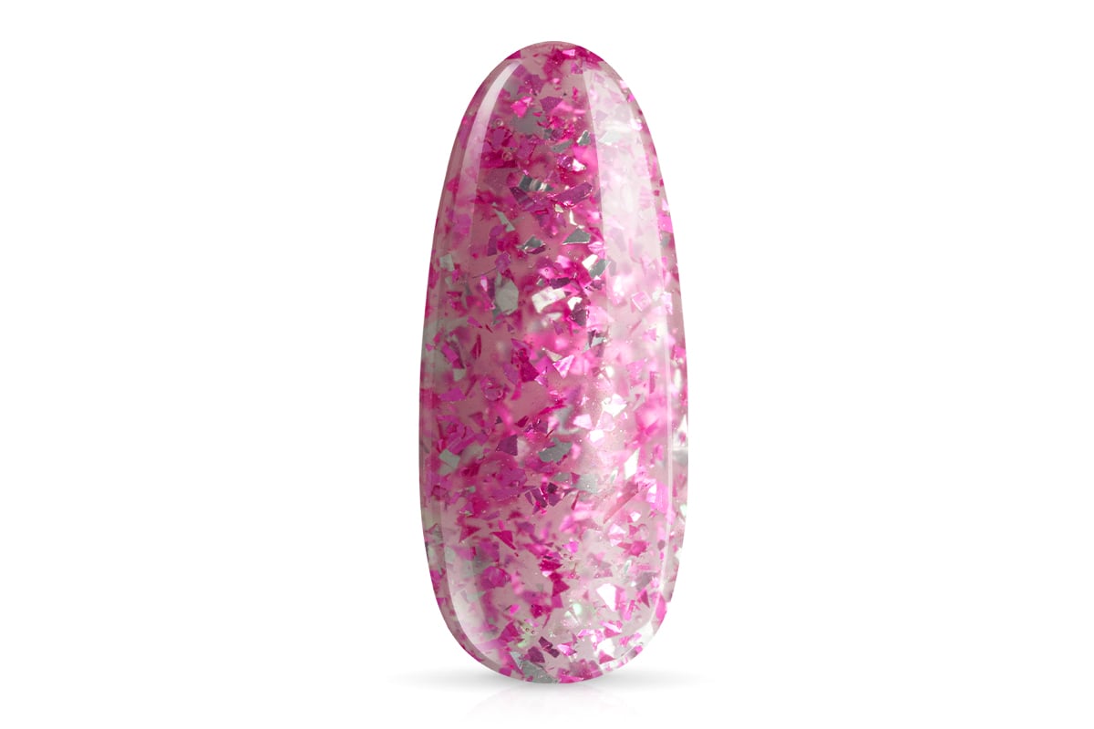 Jolifin LAVENI AcrylGel - silver - purple flakes 15ml