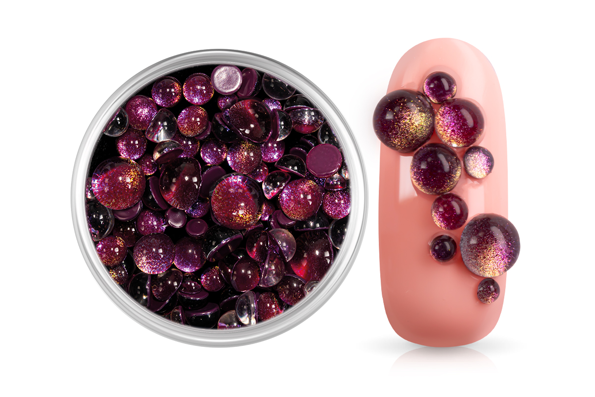 Jolifin half pearls - Bubbles FlipFlop pink & peach