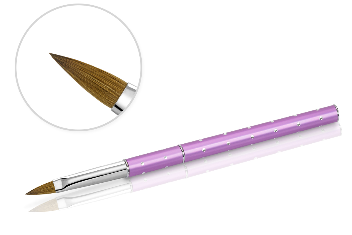 Jolifin Diamond acrylic brush purple size 6