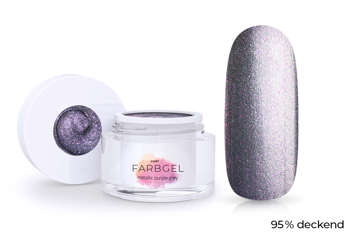 Jolifin colour gel metallic purple-grey 5ml