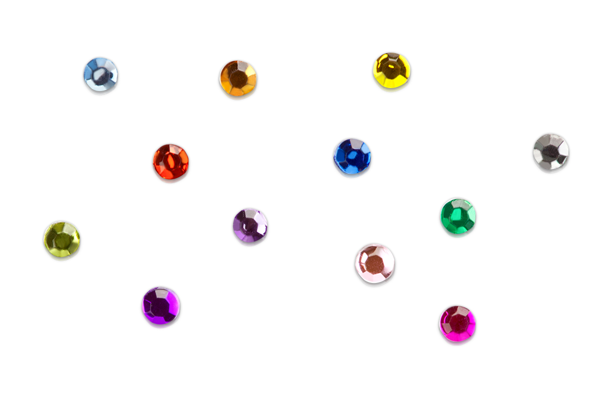 Jolifin Rhinestone Display - pastel coloured