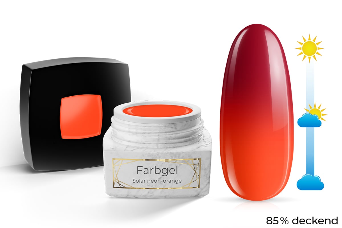 Jolifin LAVENI PRO Farbgel - Solar neon-orange 5ml
