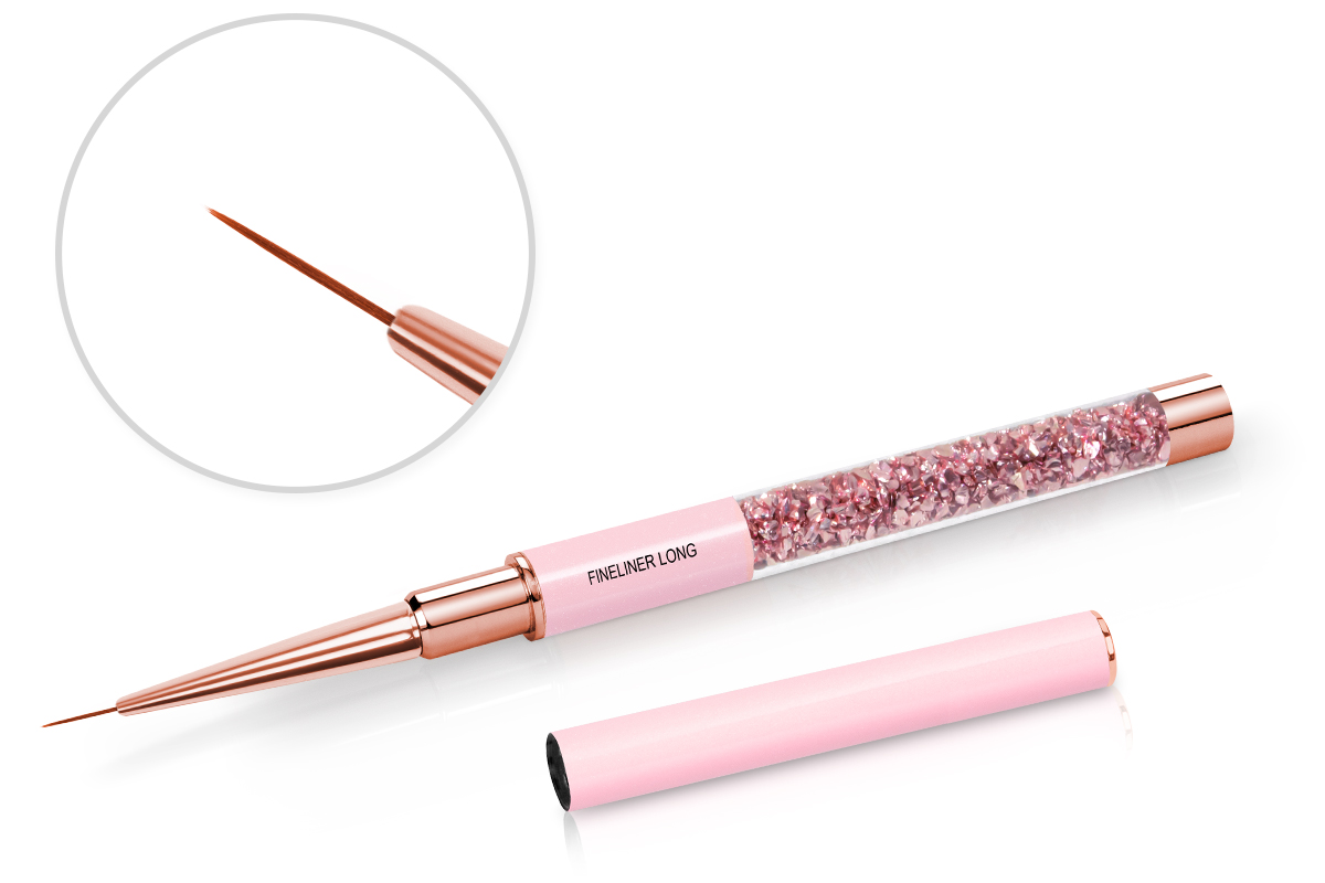 Jolifin Gemstone Gel Brush Rosé - Fineliner long