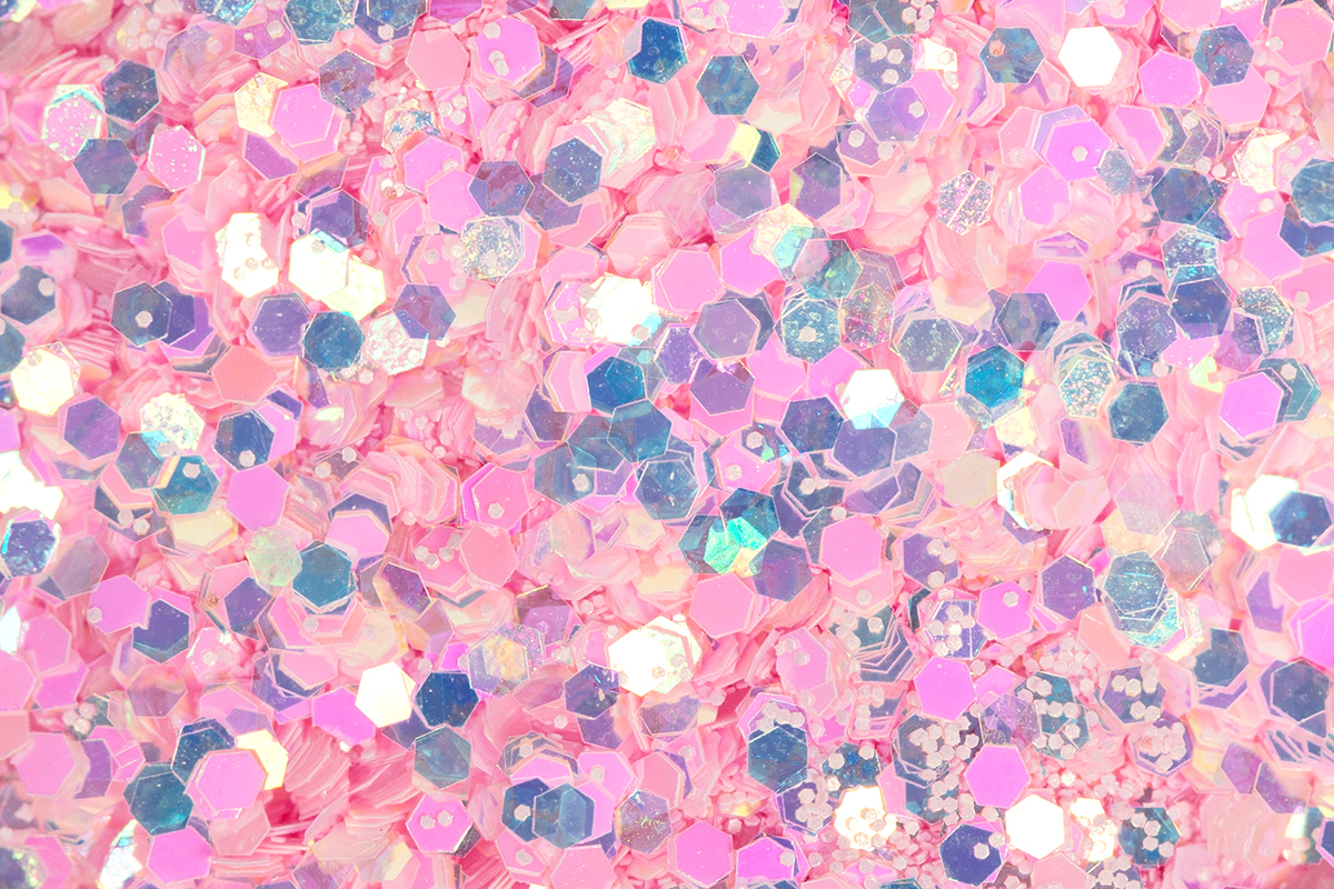 Jolifin LAVENI Mermaid Pastel Glitter - peach