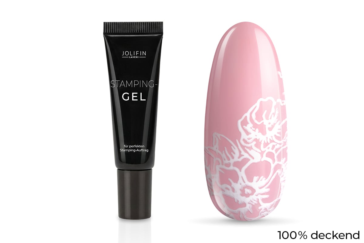 Jolifin LAVENI Stamping Gel - white 8ml