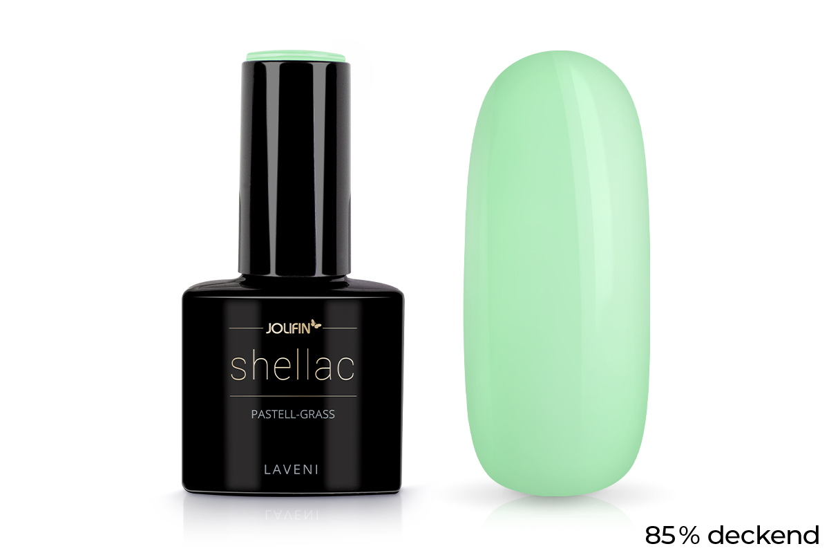 Jolifin LAVENI Shellac - pastel-grass 10ml