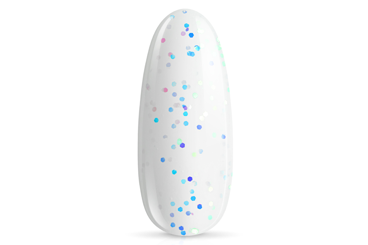 Jolifin LAVENI PRO - Fiberglas-Gel milky white Glitter 15ml