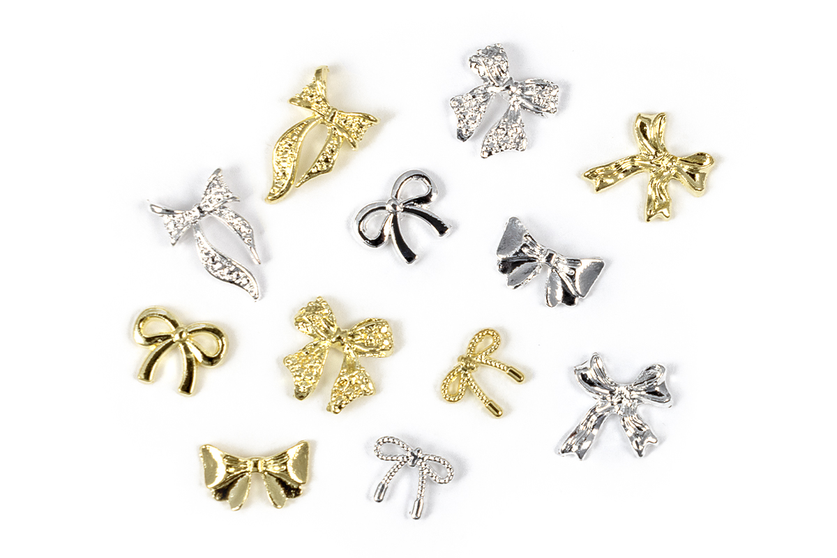 Jolifin XL Overlay Display - Schleifen Mix Gold & Silber