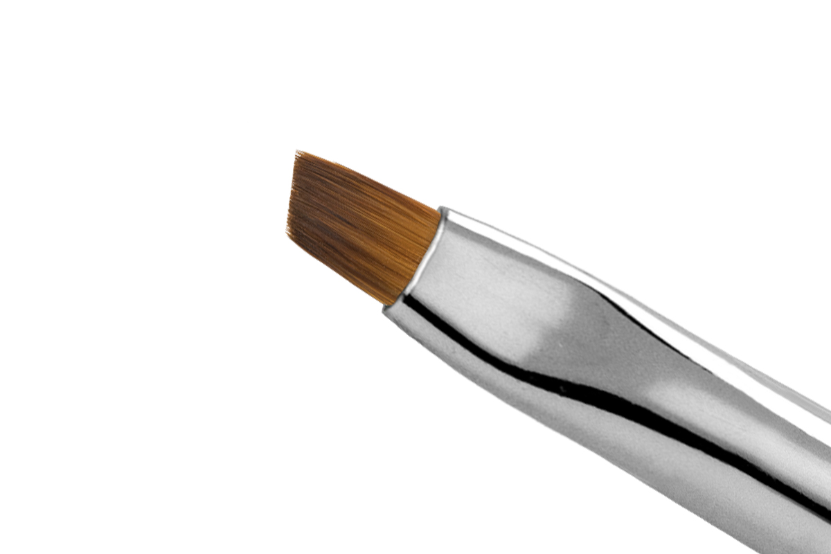 Jolifin Chrome Gel Brush - angled size 4