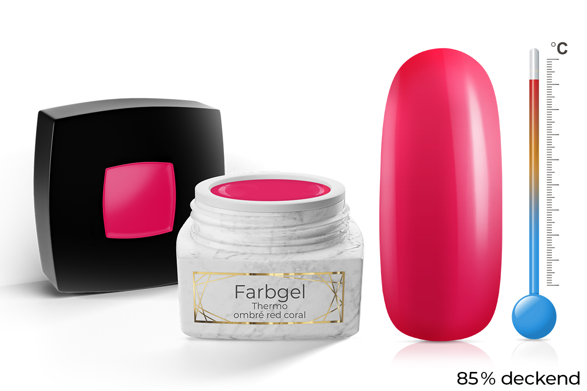 Jolifin LAVENI PRO Colour Gel - Thermo ombré red coral 5ml