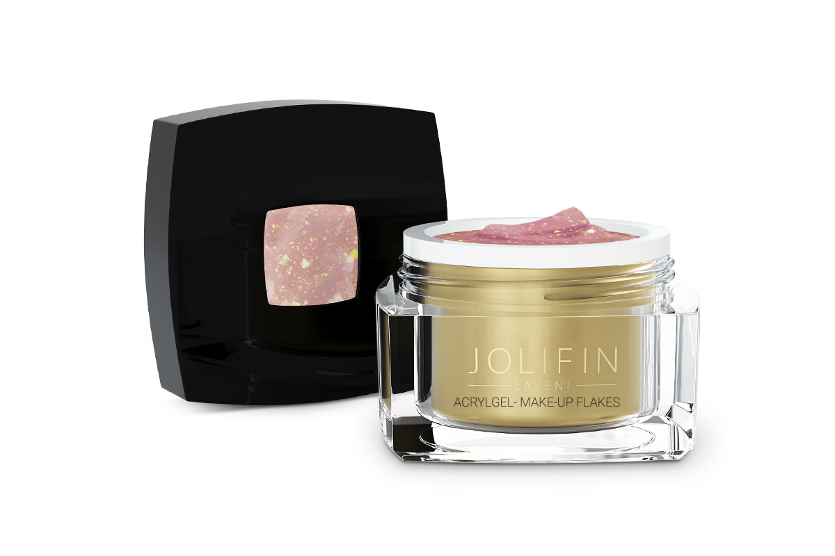 Jolifin LAVENI AcrylGel - Make-Up Flakes 15ml - B-Ware