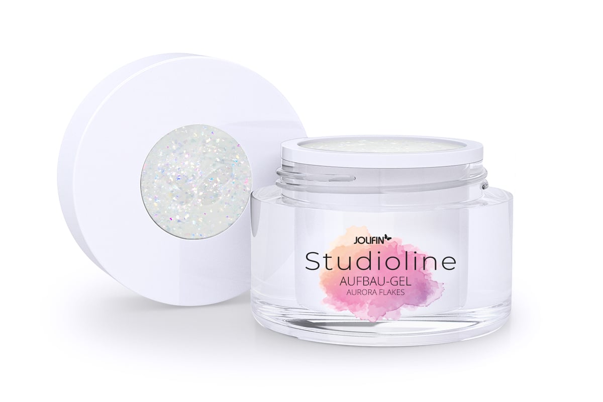 Jolifin Studioline - Build-up gel aurora flakes 15ml
