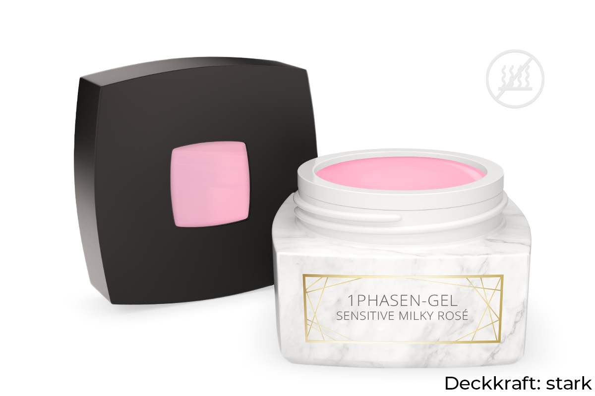 Jolifin LAVENI PRO - 1-phase gel sensitive milky rosé 30ml
