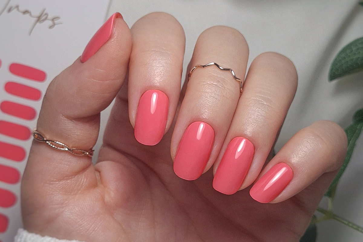 Jolifin LAVENI UV Gel Wraps - coral