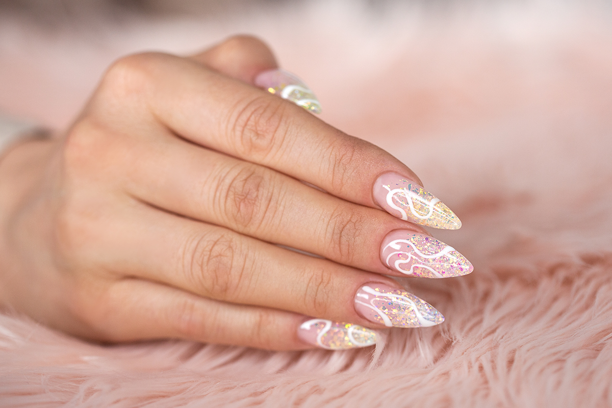 Jolifin Aurora Flakes Glittermix - yellow