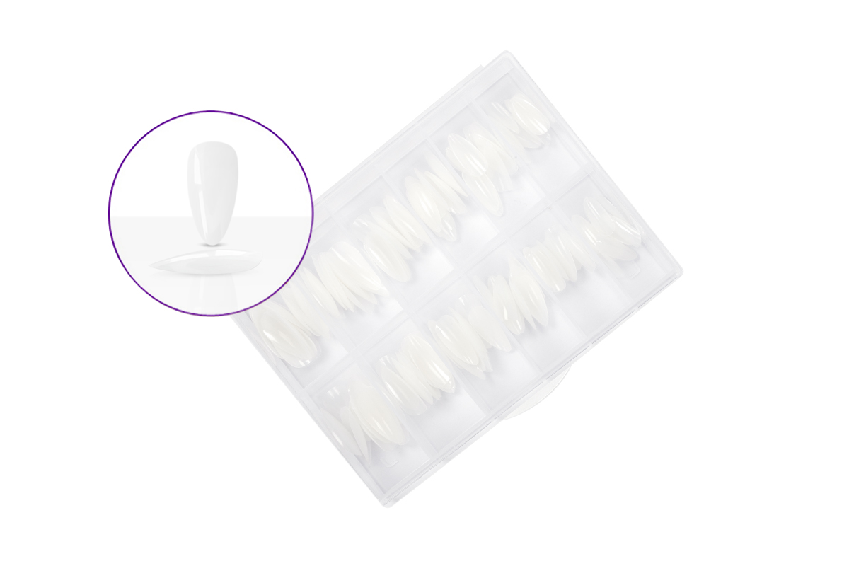 Jolifin 120er Tipbox Press-On ovale Mandel milky white