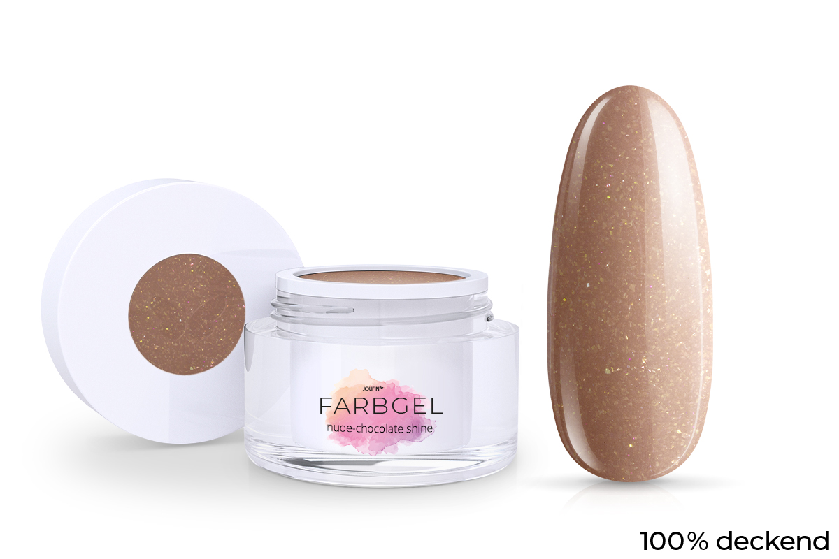 Jolifin Farbgel nude-chocolate shine 5ml