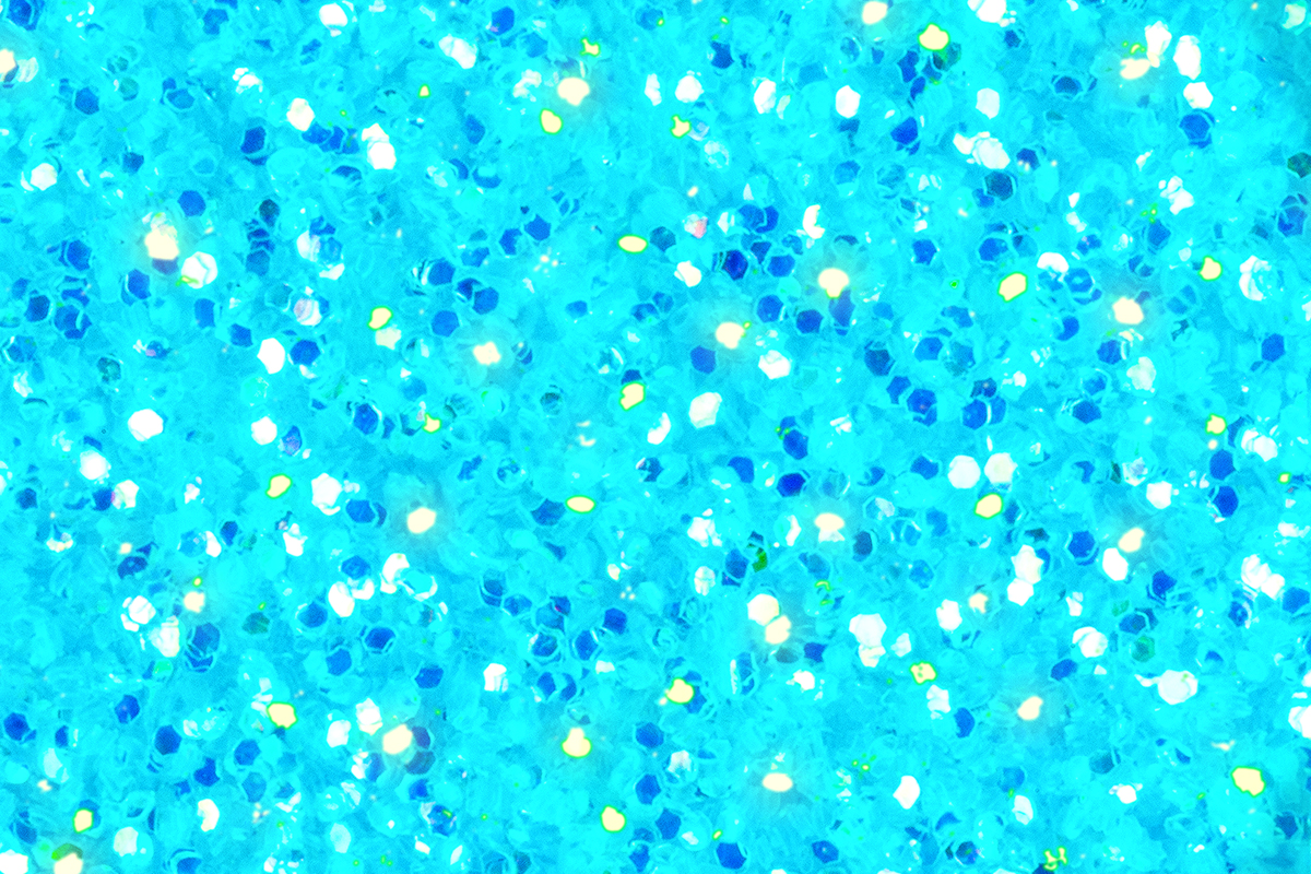 Neon Revolution glitter turquoise