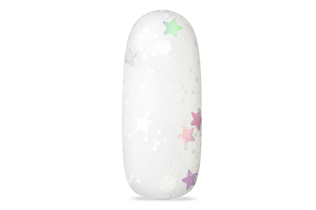Jolifin LAVENI Shellac - Top-Coat super matt without sweat layer snow flurry 10ml