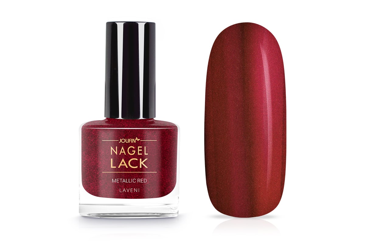 Jolifin LAVENI Nail Polish - metallic red 9ml