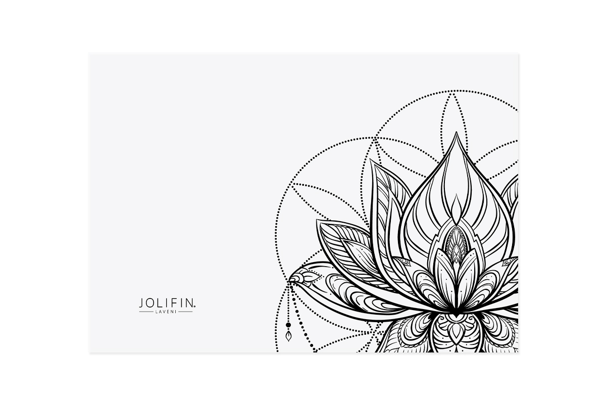 Jolifin LAVENI Silicone Mat - transparent Mandala 