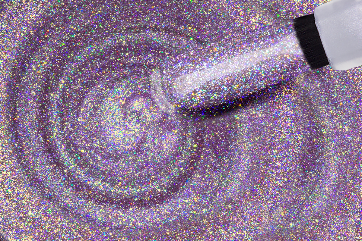 Jolifin LAVENI Shellac - unicorn hologramm lavender 10ml