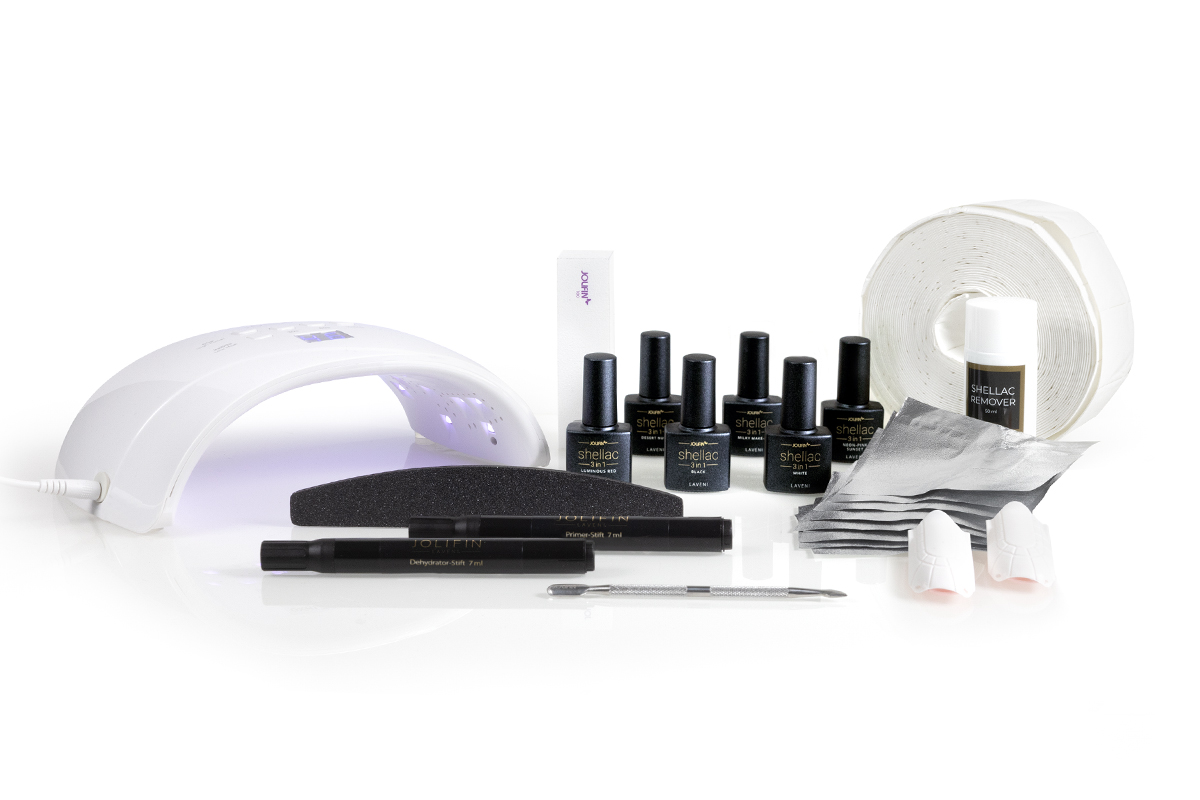 Jolifin LAVENI 3in1 Shellac Starter-Set - M - Basic Jolifin LAVENI 3in1 Shellac Starter-Set - M - Basic