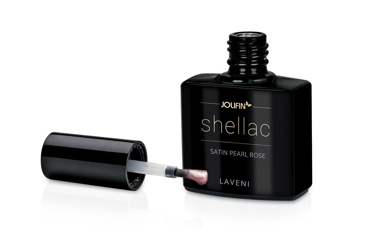 Jolifin LAVENI Shellac - satin pearl rose 10ml