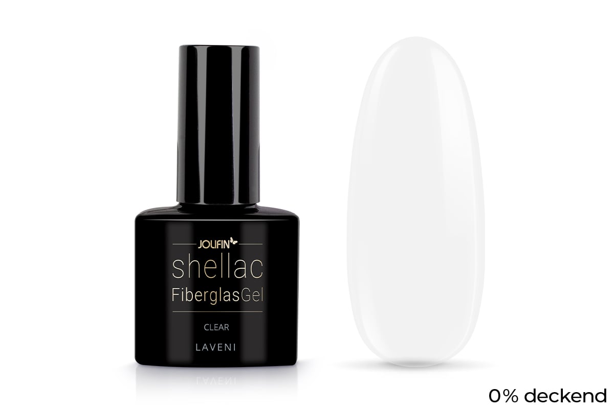 Jolifin LAVENI Shellac FiberglasGel - clear 10ml