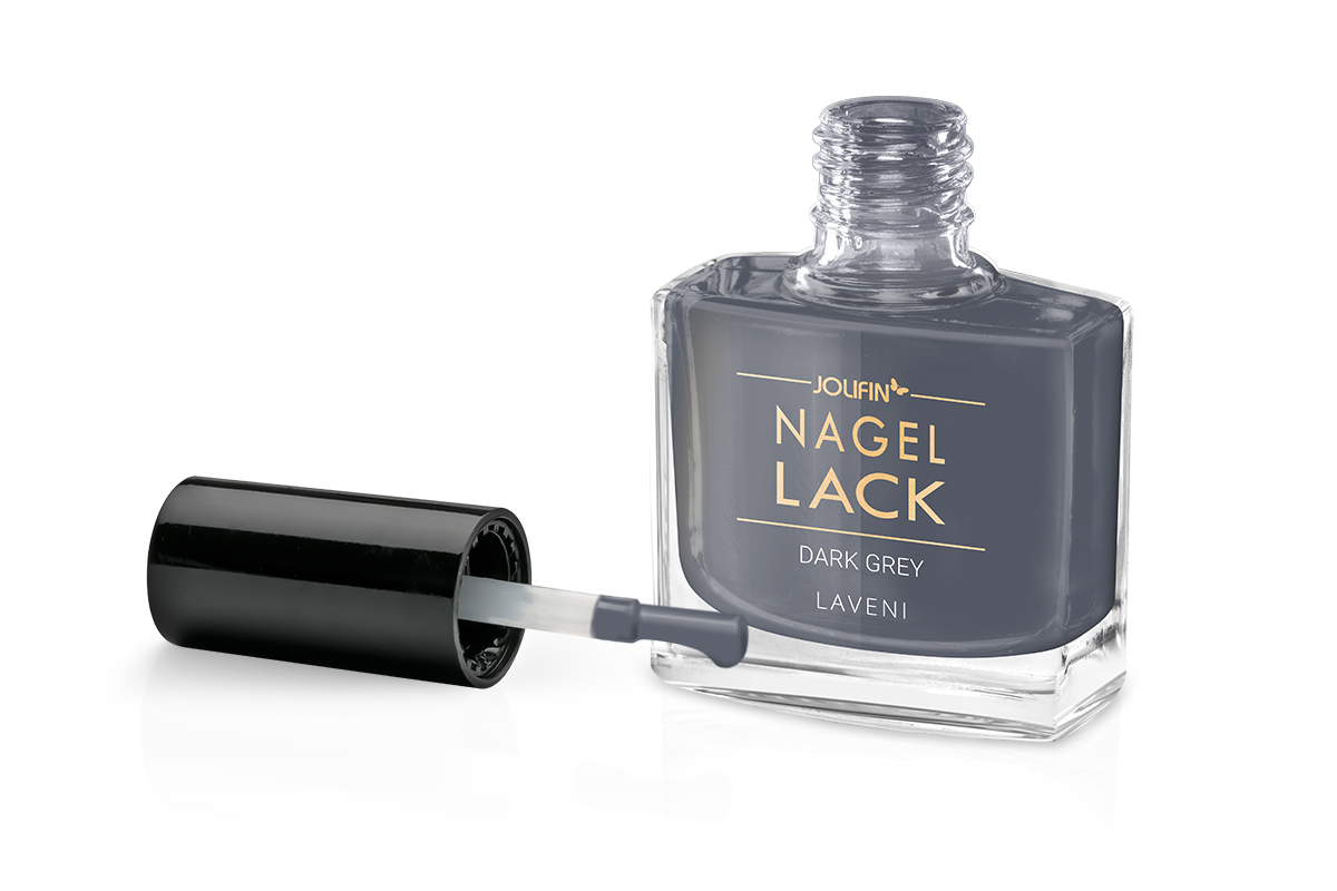 Jolifin LAVENI Nail Polish - dark grey 9ml