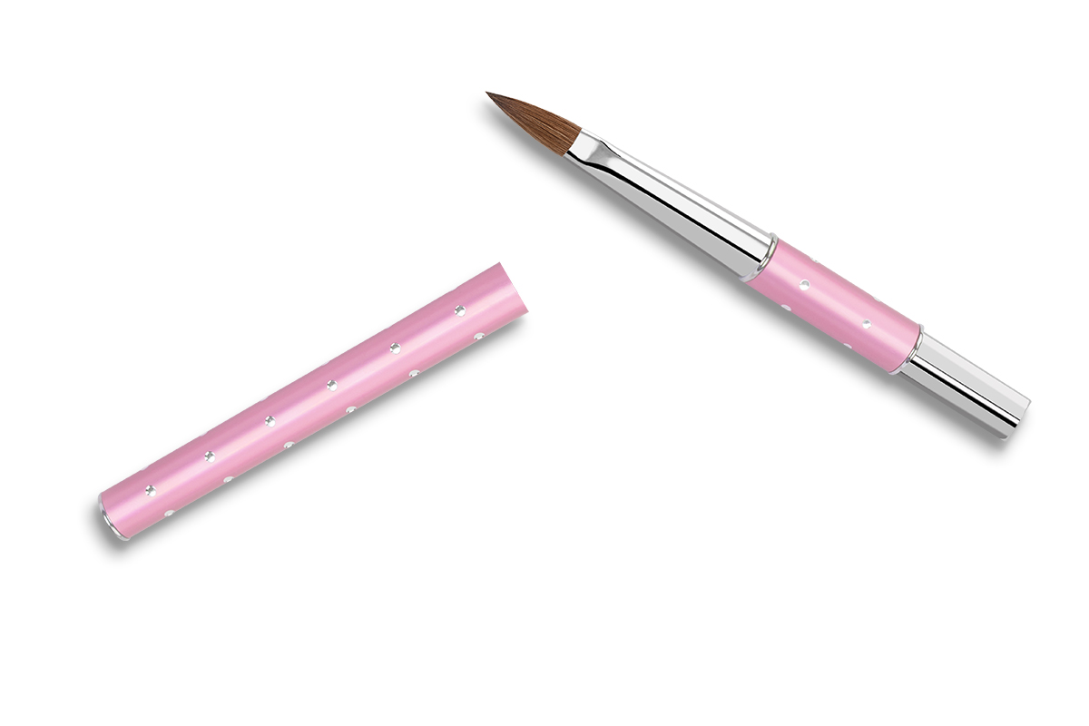 Jolifin Diamond Acryl-Pinsel rosy Gr. 8