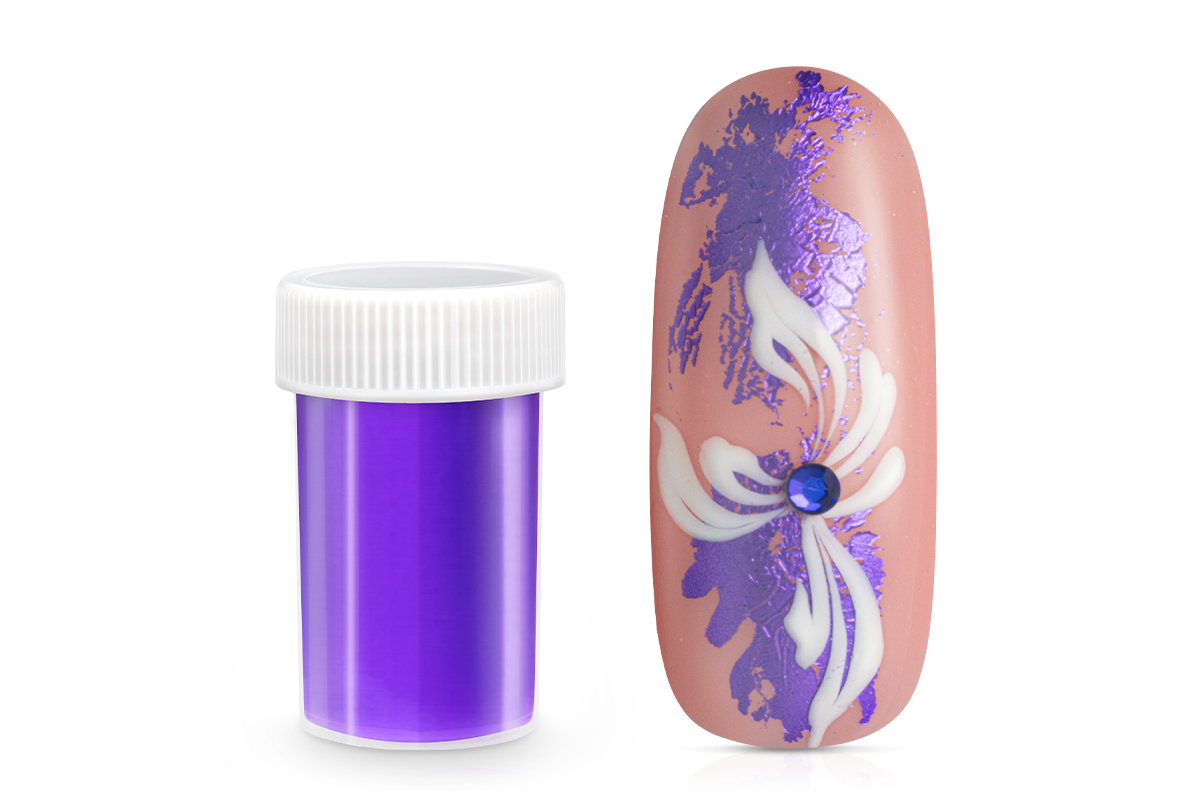 Jolifin Transfer Nagelfolie XL - Chrome fairy purple