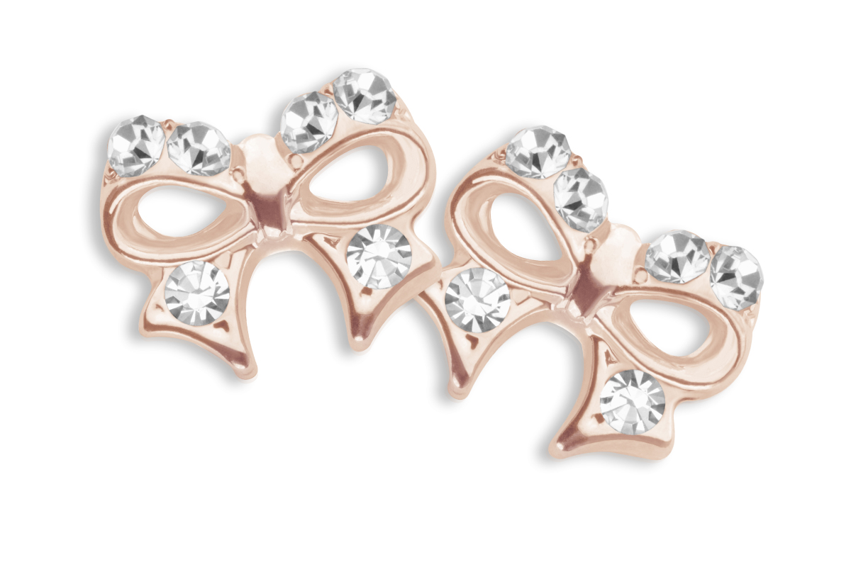 Jolifin Overlay Glitter Bow rosé