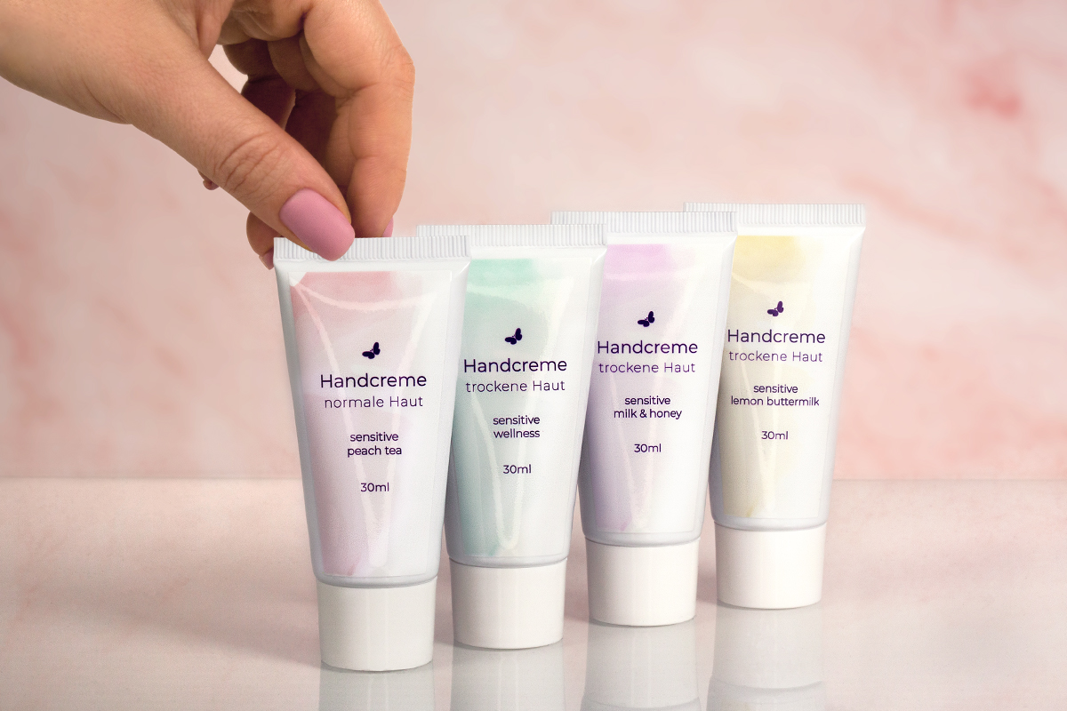 Jolifin hand cream dry skin - peach with hyaluron 30ml