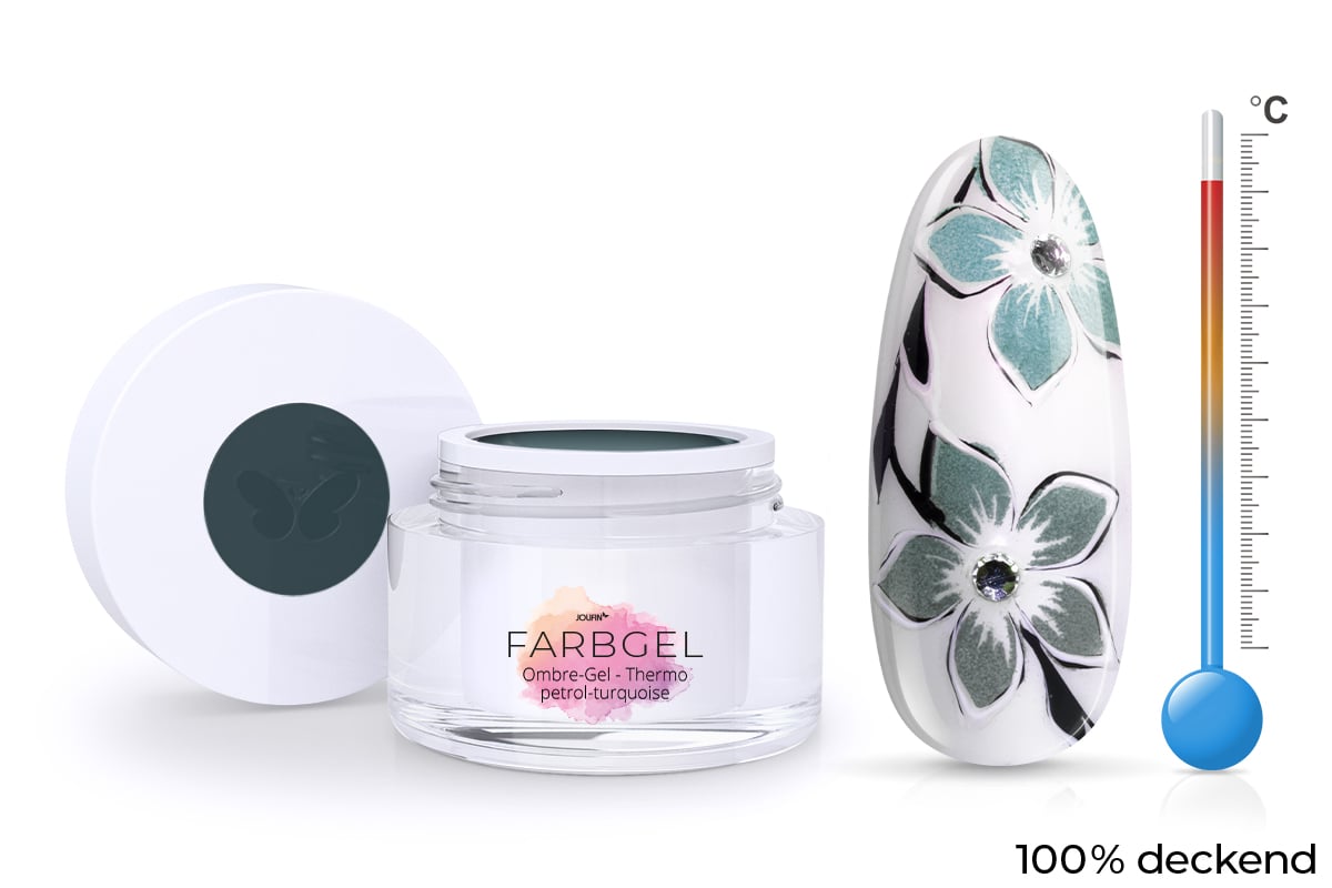 Jolifin Ombre-Gel - Thermo petrol-turquoise 5ml