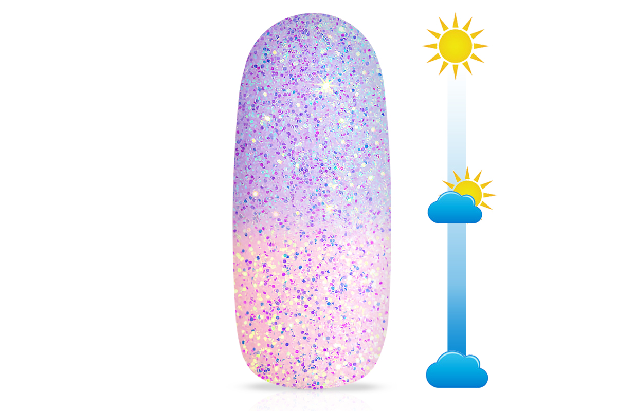 Jolifin LAVENI Solar Glitter Powder - rosy-lilac