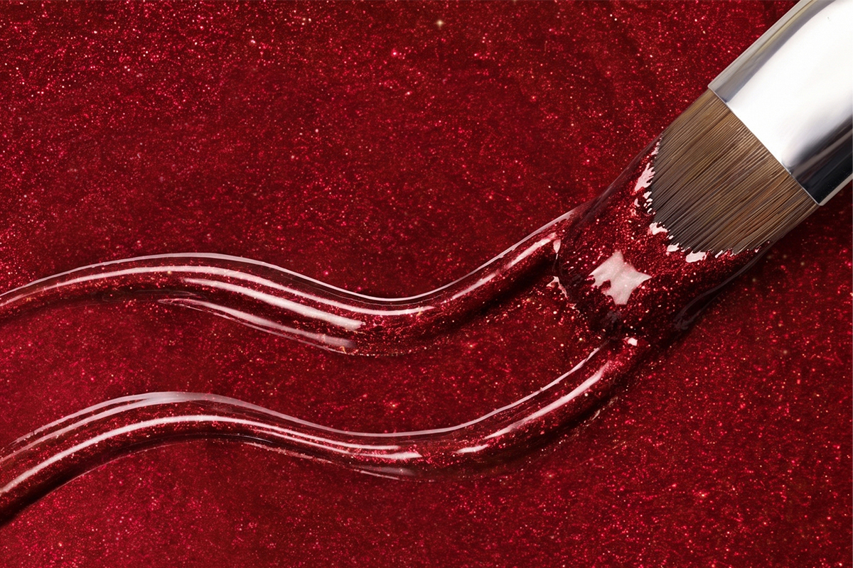 Jolifin LAVENI Farbgel - metallic red 5ml