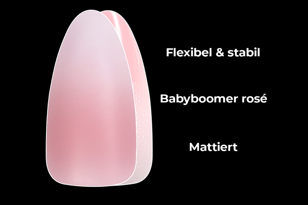 Jolifin 150er Tipbox Press-On Mandel - Babyboomer rosé