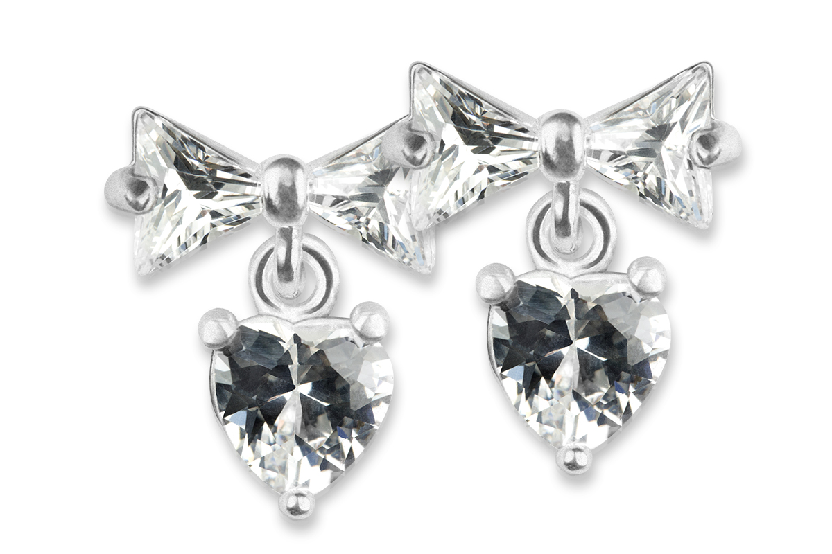 Jolifin Overlay bow with heart