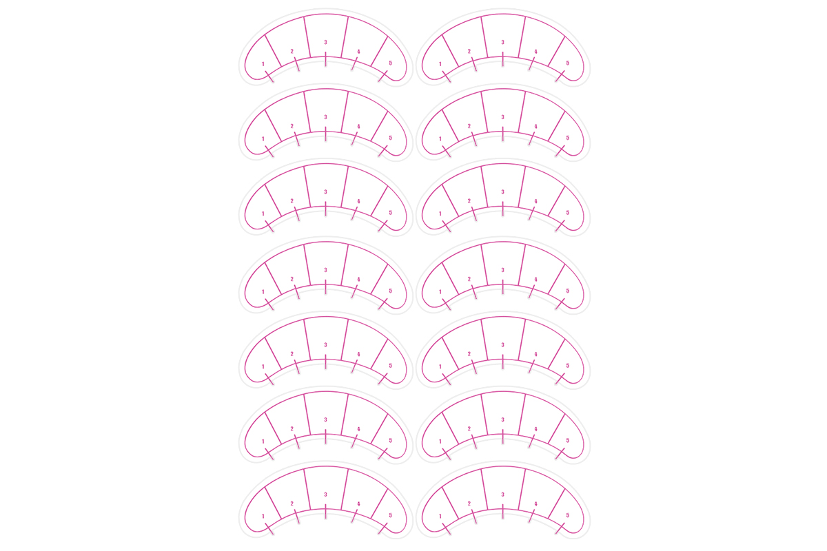Jolifin Lashes - Lash-Map Sticker 70pcs