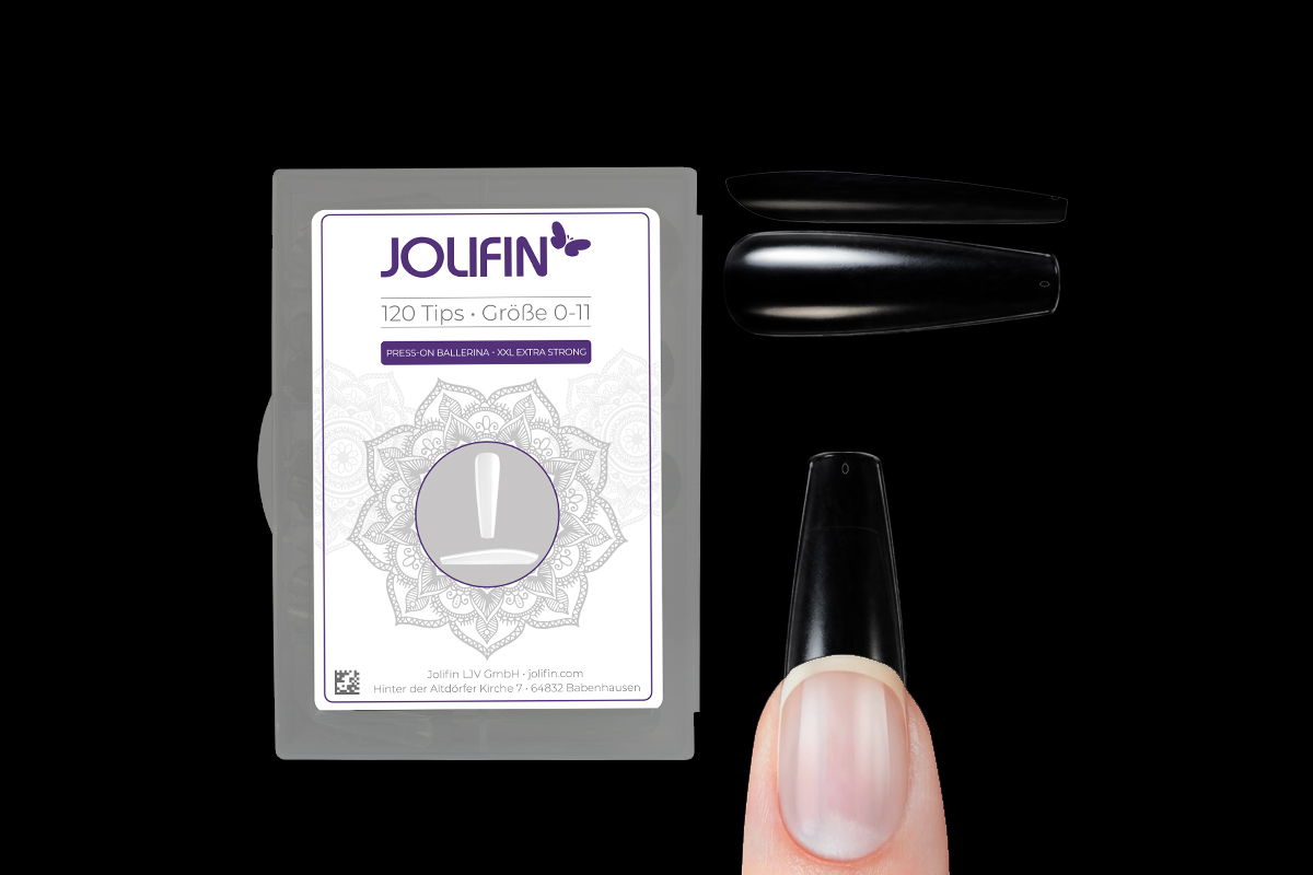 Jolifin 120er Tipbox Press-On Ballerina - XXL extra strong