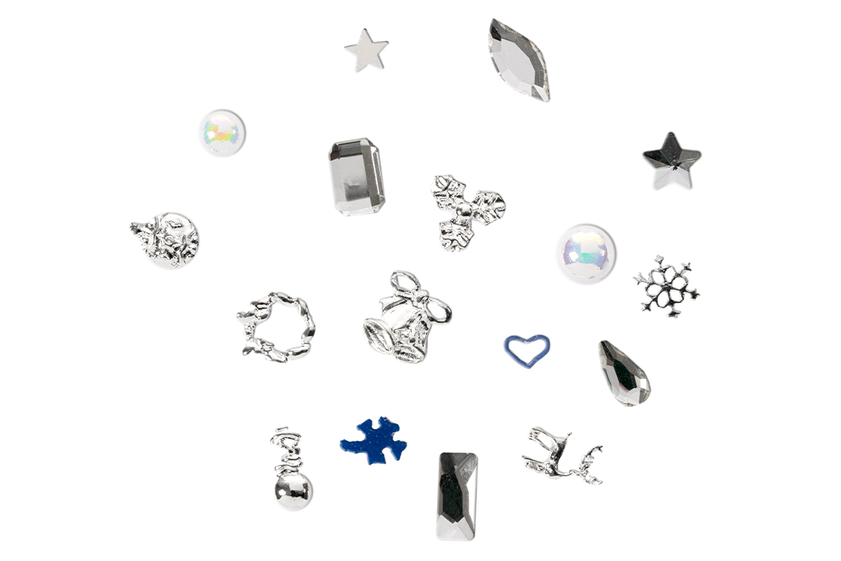 Jolifin LAVENI Luxury Nail Art Mix - Christmas silver