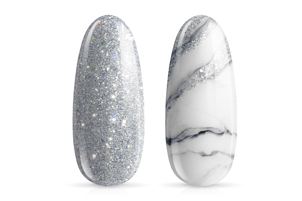 Jolifin LAVENI PRO Farbgel - silver Glitter 5ml